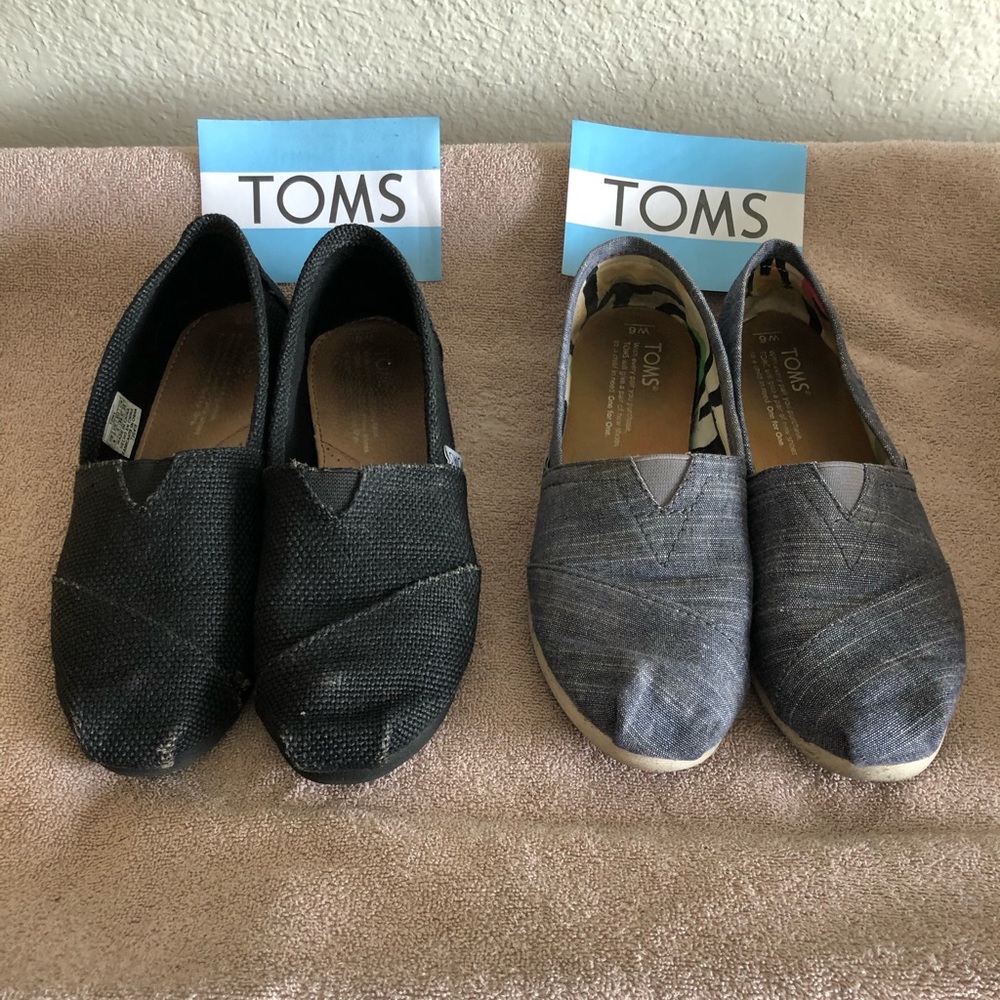 Women’s Tom’s (2 Pair) (Black / Chambray)